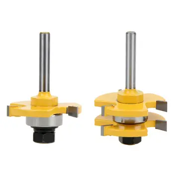 2pcs Alloy Tongue Groove Router Bit Carpentry Kit Repair Wood Trimming Accessory
2pcs Alloy Tongue Groove Router Bit Carpentry Kit Repair Wood Trimming Accessory
