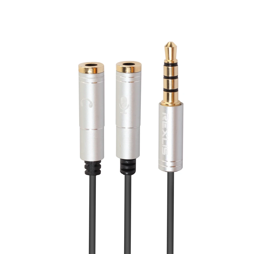 Mic Splitter Cable Headphone Microphone Jack X-box 3.5mm 4 Pole Audio Adapter Splitter New
Mic Splitter Cable Headphone Microphone Jack X-box 3.5mm 4 Pole Audio Adapter Splitter New