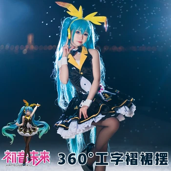 VOCALOID Hatsune Miku Cosplay Costume Cos Bunny Girl Black Dress Sweet and Kawaii Style Outfit For Women
VOCALOID Hatsune Miku Cosplay Costume Cos Bunny Girl Black Dress Sweet and Kawaii Style Outfit For Women