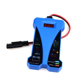 12V Digital Battery Tester Voltmeter and Charging System Analyzer with LCD Display and LED Indication
12V Digital Battery Tester Voltmeter and Charging System Analyzer with LCD Display and LED Indication