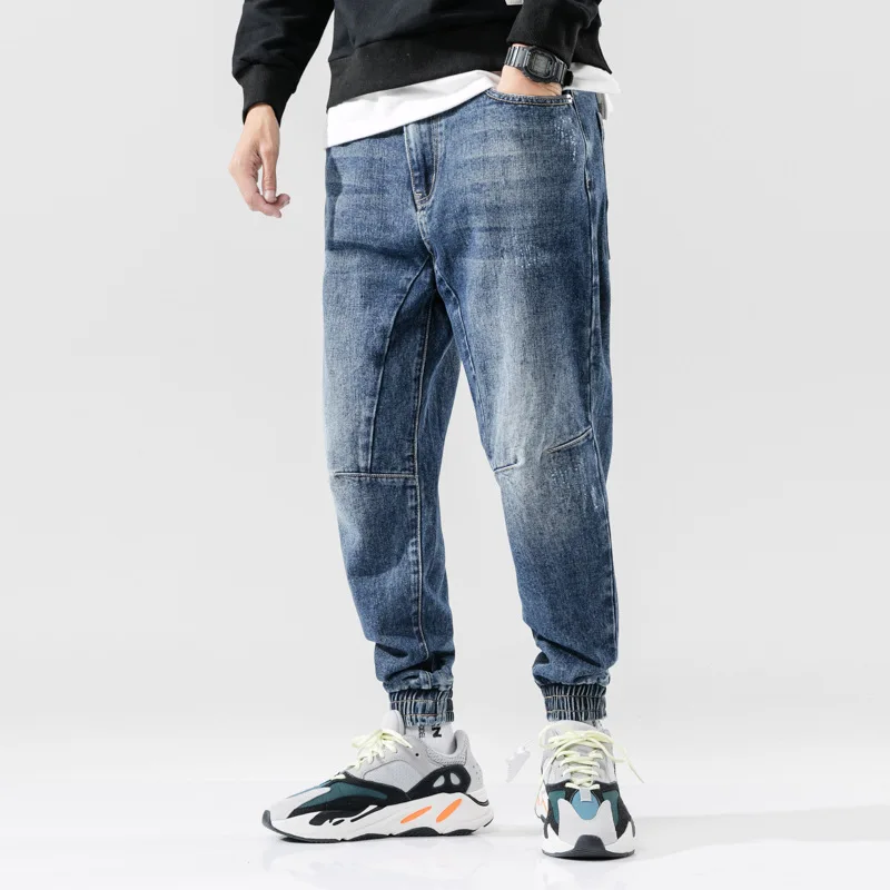 Fashion Streetwear Men Jeans Blue Spliced Designer Loose Harem Jeans Cargo Pants Slack Bottom Elastic Hip Hop Jogger Jeans Men
Fashion Streetwear Men Jeans Blue Spliced Designer Loose Harem Jeans Cargo Pants Slack Bottom Elastic Hip Hop Jogger Jeans Men