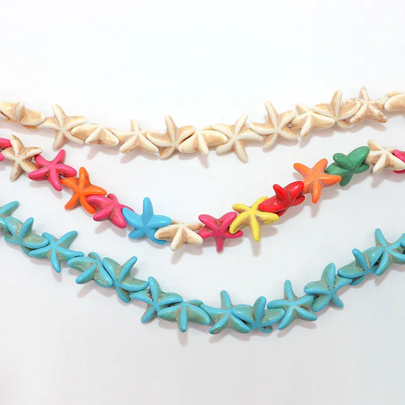 Starfish Turquoises Beads For Jewelry Making Necklace Bracelet 5X13mm Mixcolor Blue White Starfish Turquoises Beads Wholesale 
Starfish Turquoises Beads For Jewelry Making Necklace Bracelet 5X13mm Mixcolor Blue White Starfish Turquoises Beads Wholesale