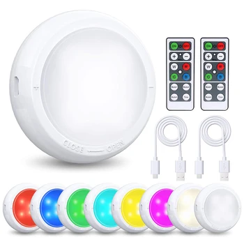 Puck Lights Battery Operated Lights with Remote Control, 8 Pack Closet Lights Under Cabinet Light 16 Colors 3 Modes
Puck Lights Battery Operated Lights with Remote Control, 8 Pack Closet Lights Under Cabinet Light 16 Colors 3 Modes