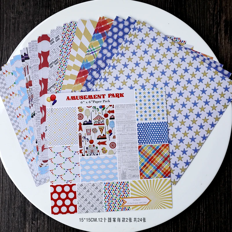 15*15 cm/Single-side Printed Mixed pattern creative papercraft art paper handmade scrapbooking kit set book
15*15 cm/Single-side Printed Mixed pattern creative papercraft art paper handmade scrapbooking kit set book