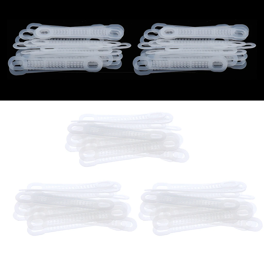 100 Pack Anti Slip Clear Rubber Clothes Hanger Grips Clothing Hanger Strips 100 Pack Anti Slip Clear Rubber Clothes Hanger Grips Clothing Hanger Strips