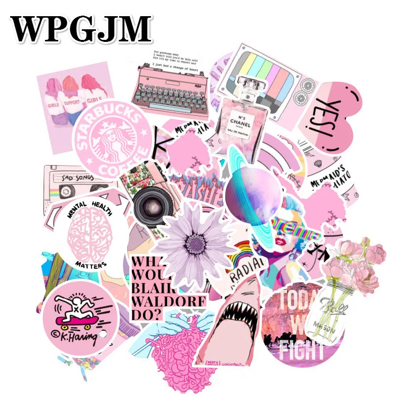 53 Pcs/lot Fashion Light Pink Ladies Girls PVC Graffiti Stickers Toys Decor for Car Laptop Pad Phone Trunk Guitar Bicycle Motor
53 Pcs/lot Fashion Light Pink Ladies Girls PVC Graffiti Stickers Toys Decor for Car Laptop Pad Phone Trunk Guitar Bicycle Motor