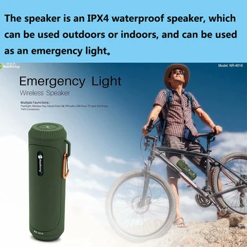 NR-4016 Portable Sound Column Wireless Bluetooth Subwoofer Stereo Music Box Solar Power Bank Boombox Waterproof USB
NR-4016 Portable Sound Column Wireless Bluetooth Subwoofer Stereo Music Box Solar Power Bank Boombox Waterproof USB