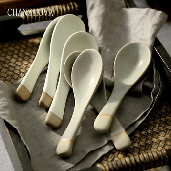 CHANSHOVA Traditional Chinese Retro Ceramic Spoon Soup Spoon Tableware Home China Porcelain G099
CHANSHOVA Traditional Chinese Retro Ceramic Spoon Soup Spoon Tableware Home China Porcelain G099