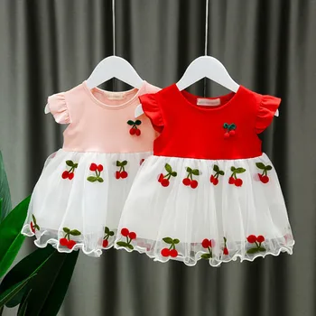Baby Girls Dress 2020 New Summer Cotton Cherry Embroidery Dresses Newborn Mesh Tutu Dresses Infant Princess Party Clothes 0-2Y
Baby Girls Dress 2020 New Summer Cotton Cherry Embroidery Dresses Newborn Mesh Tutu Dresses Infant Princess Party Clothes 0-2Y