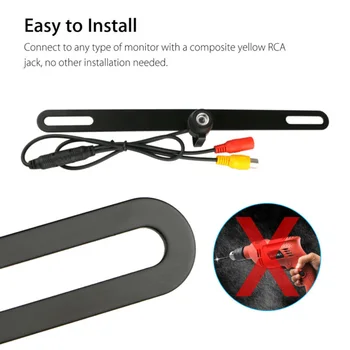 12-24V 170 Degree Waterproof Car Rearview Camera Reverse License Plate Parking Backup Universal Monitor Car Registrar Night Vis
12-24V 170 Degree Waterproof Car Rearview Camera Reverse License Plate Parking Backup Universal Monitor Car Registrar Night Vis
