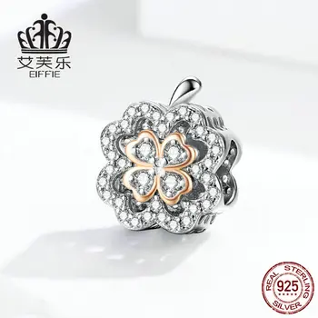 Clover Diy accessories 925 sterling silver original natural beads for jewelry making Fit charm pandora bracelet
Clover Diy accessories 925 sterling silver original natural beads for jewelry making Fit charm pandora bracelet