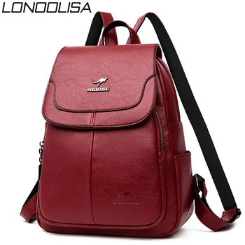 Casual Ladies Soft Leather Backpack Multifunction Women Bagpack Large Capacity School Bags For Teenage Girls Mochilas Mujer 2019
Casual Ladies Soft Leather Backpack Multifunction Women Bagpack Large Capacity School Bags For Teenage Girls Mochilas Mujer 2019