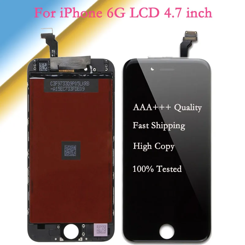 AAA+++ Quality LCD For iPhone 6G LCD Display 4.7 inch Touch Screen Digitizer 100% Tested NO Dead Pixel Assembly Replacement
AAA+++ Quality LCD For iPhone 6G LCD Display 4.7 inch Touch Screen Digitizer 100% Tested NO Dead Pixel Assembly Replacement
