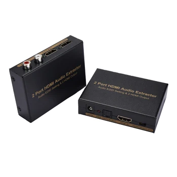 1x2 HDMI Splitter with Integrated Audio Extractor Optical RCA L/R Stereo Outputs DQ-Drop
1x2 HDMI Splitter with Integrated Audio Extractor Optical RCA L/R Stereo Outputs DQ-Drop