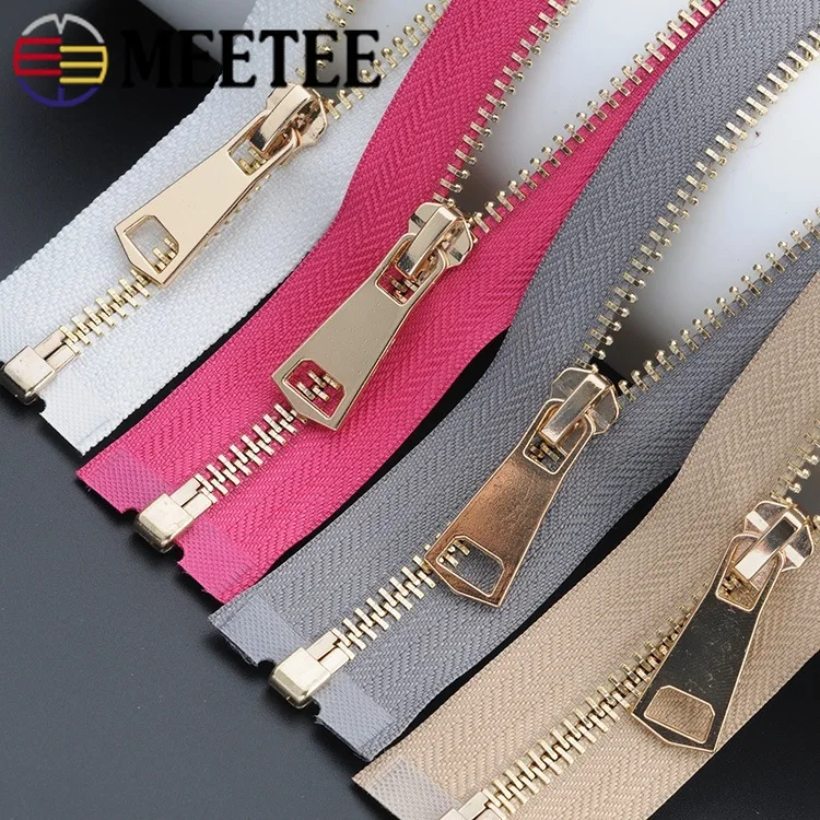 5# Meetee 85cm 5# Metal Zippers Open End Zip Jacket Closure Garment Sewing Zippers Gold Silver Black for Clothing Accessories
5# Meetee 85cm 5# Metal Zippers Open End Zip Jacket Closure Garment Sewing Zippers Gold Silver Black for Clothing Accessories