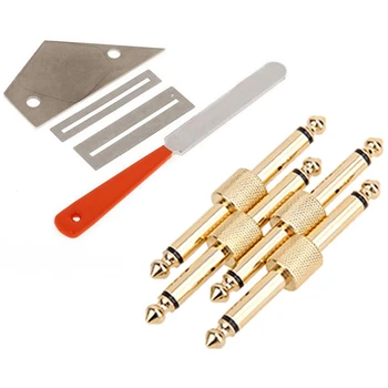 1 Set Guitar Fret Crowning File Leveling Tool Grinding Protectors & 4Pcs Guitar Effects Pedal To Pedal Connector
1 Set Guitar Fret Crowning File Leveling Tool Grinding Protectors & 4Pcs Guitar Effects Pedal To Pedal Connector