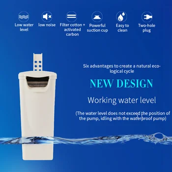 3W 200L/H Waterfall Aquarium Filter Pump Turtle Fish Tank Low Water Level Filter Oxygen Pump Fish Turtle Reptile Supply 220-240V
3W 200L/H Waterfall Aquarium Filter Pump Turtle Fish Tank Low Water Level Filter Oxygen Pump Fish Turtle Reptile Supply 220-240V