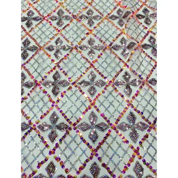 Women dresses Net Lace Fabric colorful sequins pattern squares and diamond pattern ADP36 cheap price French Tulle Lace Fabric
Women dresses Net Lace Fabric colorful sequins pattern squares and diamond pattern ADP36 cheap price French Tulle Lace Fabric