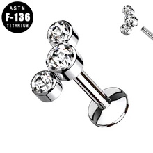 ASTM F136 Titanium 3 CZ Paw Top Labret Flat Back Stud Cartilage Helix Tragus Piercing Earring Lip Rings Girl Women Body Jewelry
ASTM F136 Titanium 3 CZ Paw Top Labret Flat Back Stud Cartilage Helix Tragus Piercing Earring Lip Rings Girl Women Body Jewelry