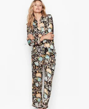 Pijama Saten Mujer Homewear 2020 Floral Vintage Pajamas for Women Silk Pyjamas Sleepwear Set Summer Female Set Home Clothes
Pijama Saten Mujer Homewear 2020 Floral Vintage Pajamas for Women Silk Pyjamas Sleepwear Set Summer Female Set Home Clothes