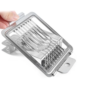 Multifunctional Home Kitchen Egg Cutter Stainless Steel Boiled Egg Slicer Section Cutter Wire Egg Slicer For Hard Boiled Eggs
Multifunctional Home Kitchen Egg Cutter Stainless Steel Boiled Egg Slicer Section Cutter Wire Egg Slicer For Hard Boiled Eggs
