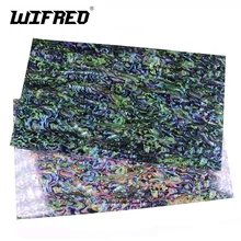 Wifreo 14x24CM מודפס ירוק Paua מצופה משופר דבק פורניר צדף רבד פיתוי/לנענע/חכת דיג לקשט(China)