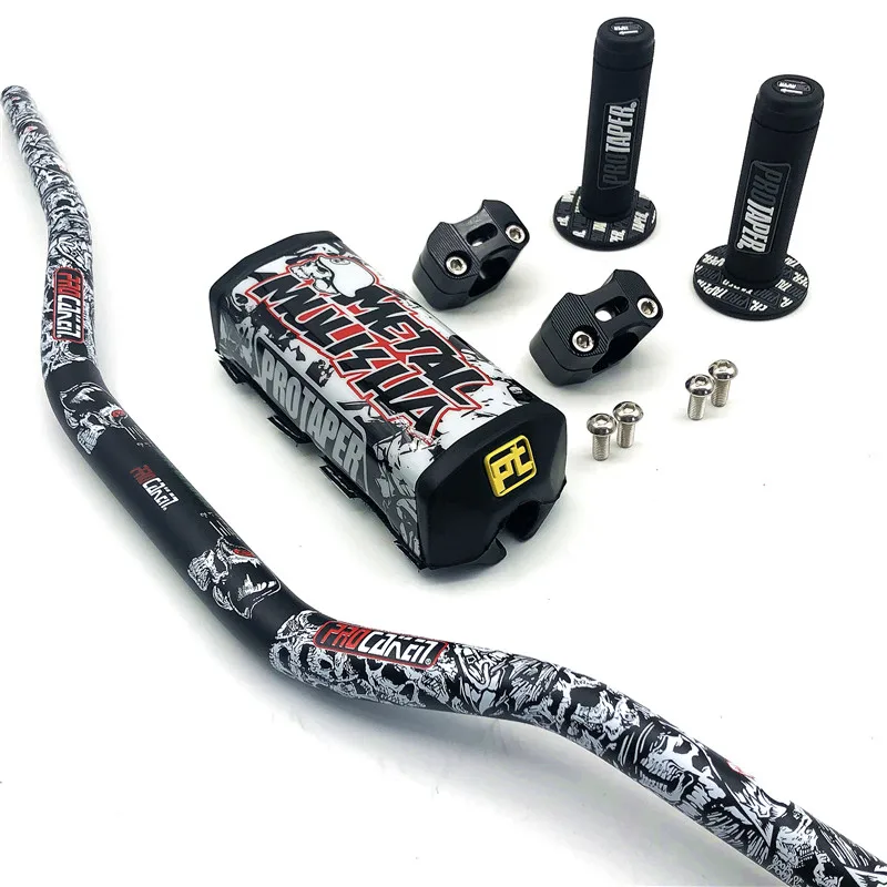 1-1/8" Handlebar with Bar Pads PRO handle Grips For KTM CRF KLX Motorcycle Dirt Pit Bike ATV Quad Racing Bike
1-1/8" Handlebar with Bar Pads PRO handle Grips For KTM CRF KLX Motorcycle Dirt Pit Bike ATV Quad Racing Bike