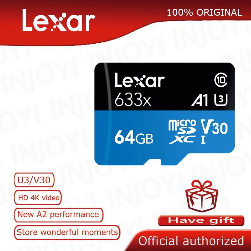 Lexar 16gb 32gb carte sd 64gb Micro SD card up to 95M/s Class10 633x UHS-I 128gb Memory Card TF Flash With reader | Компьютеры и офис