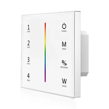 85-265VAC 4 Zones 2.4G RGBW Touch Panel Remote Control T14-1 DMX512 RGBW panel master control
85-265VAC 4 Zones 2.4G RGBW Touch Panel Remote Control T14-1 DMX512 RGBW panel master control