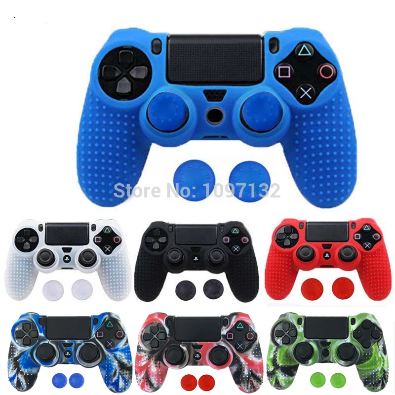 Силиконовый нескользящий чехол 2 в 1 для Sony PlayStation Dualshock 4 PS4 Pro тонкий контроллер и