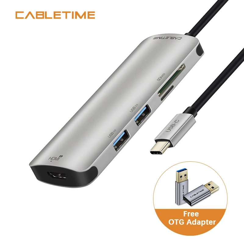 Кабель USB C концентратор HDMI 4K Type к 3 0 SD и Micro кардридер 5 в 1 зарядка для Galaxy S9/S8 PC MacBook