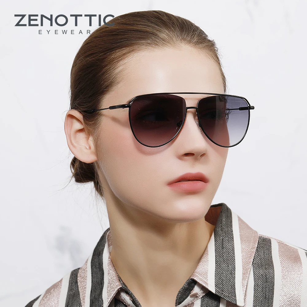 Женские солнцезащитные очки-авиаторы zenotic винтажные зеркальные очки с