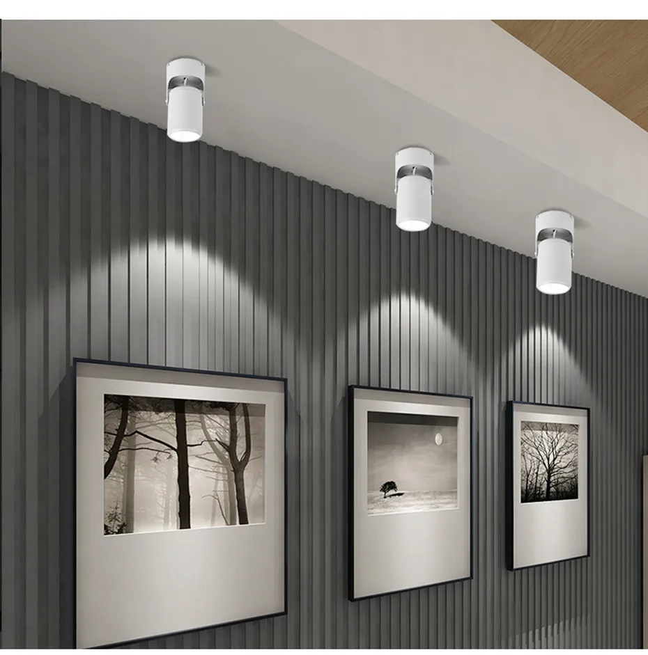 Surface Mounted Led Downlight Morden Ceiling Lamp 7W 12W 15W spot light led AC110V 220V Adjustable Spot lamp For Living Room