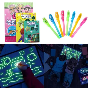 Drawing Board Fluorescent Plate Luminous Graffiti Doodle Tablet Magic Draw with Light-Fun Fluorescent Pen Educational Toy
Drawing Board Fluorescent Plate Luminous Graffiti Doodle Tablet Magic Draw with Light-Fun Fluorescent Pen Educational Toy
