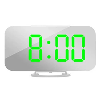 5V 2A Dual USB Large Digital White LED Alarm Snooze Mirror Bedside Night Light Brightness Clock W/ Battery Auto Dimming
5V 2A Dual USB Large Digital White LED Alarm Snooze Mirror Bedside Night Light Brightness Clock W/ Battery Auto Dimming