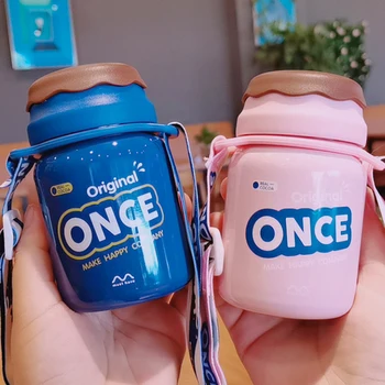 150ML Cute Mini 304 Stainless Steel Cartoon Thermos Cup Coffee Tea Milk Water Bottle With Strap Travel Kettle student Girl Gift 
150ML Cute Mini 304 Stainless Steel Cartoon Thermos Cup Coffee Tea Milk Water Bottle With Strap Travel Kettle student Girl Gift