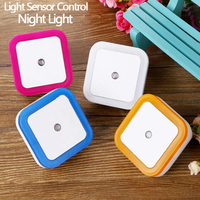 Colorful Light Sensor Control Night Light Mini LED Lamp AC 110v 220v EU US Plug For Bedroom Kitchen Corridor Wardrobe Lighting
Colorful Light Sensor Control Night Light Mini LED Lamp AC 110v 220v EU US Plug For Bedroom Kitchen Corridor Wardrobe Lighting