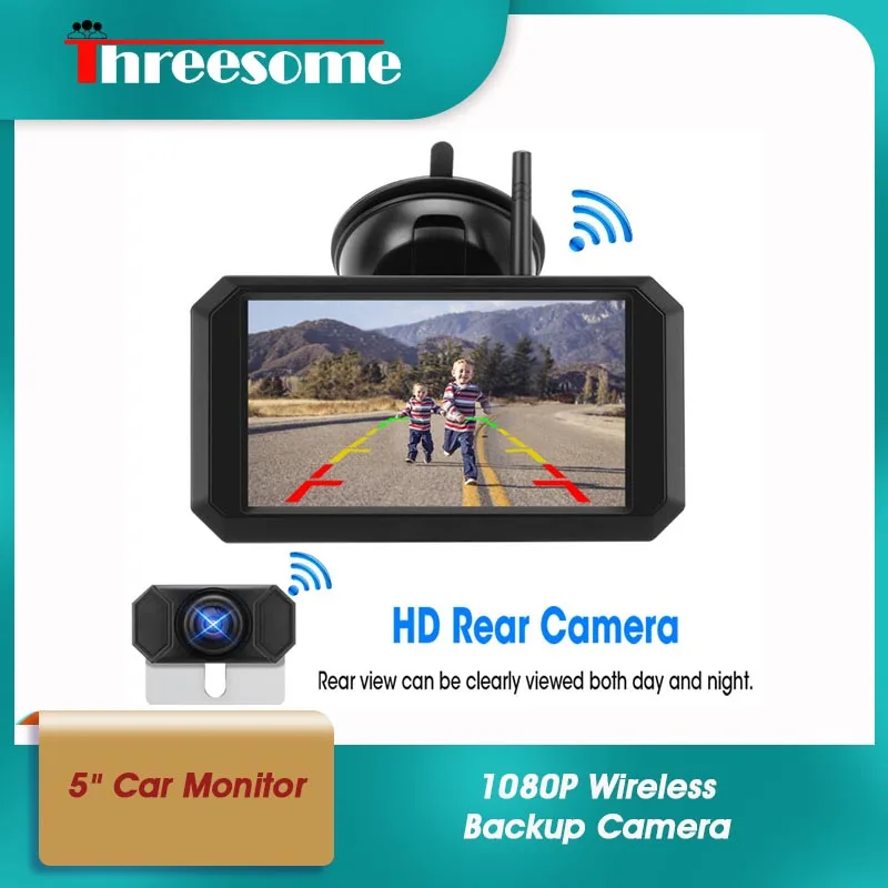 5'' Car Monitor 1080P Wireless Backup Camera Auto Parking Assistance Reverse Rear View Camera Digital Signal Color Display
5'' Car Monitor 1080P Wireless Backup Camera Auto Parking Assistance Reverse Rear View Camera Digital Signal Color Display