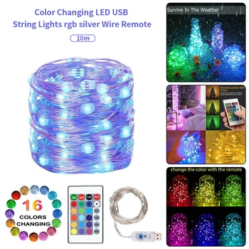 String Light USB 24 Button Remote Control Dimmable Powered 5M 10M LED Wire String Lights Decor Party Wedding Fairy Light Lamp
String Light USB 24 Button Remote Control Dimmable Powered 5M 10M LED Wire String Lights Decor Party Wedding Fairy Light Lamp