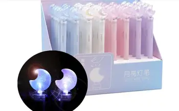 Led light laser moon gel pencartoon neutral pen school prize office black ink pen promotion supplies kids writing pen 40pc/lot 
Led light laser moon gel pencartoon neutral pen school prize office black ink pen promotion supplies kids writing pen 40pc/lot