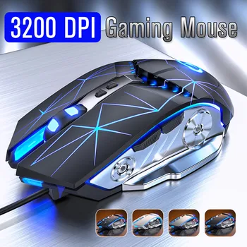 Gaming Mouse 3200DPI Adjustable Wired Optical LED Computer Mice Mice USB Cable Silent Mouse for laptop PC
Gaming Mouse 3200DPI Adjustable Wired Optical LED Computer Mice Mice USB Cable Silent Mouse for laptop PC