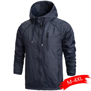 Hot Sale Men Sportwear Jacket Autumn Thin Military Windbreaker Hooded Zipper Jackets Mens Outwear Sunscreen Coats jaqueta 
Hot Sale Men Sportwear Jacket Autumn Thin Military Windbreaker Hooded Zipper Jackets Mens Outwear Sunscreen Coats jaqueta