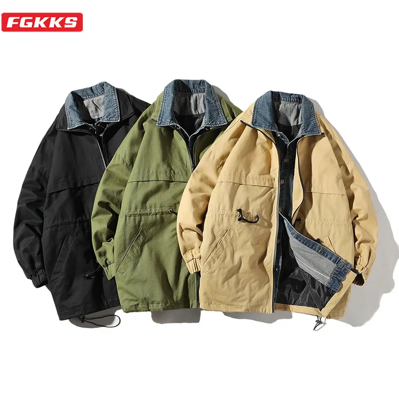 FGKKS Spring Autumn New Men Fashion Jacket Harajuku Style Men's Solid Color Fake Two Jacket Casual Wild Jacket Male
FGKKS Spring Autumn New Men Fashion Jacket Harajuku Style Men's Solid Color Fake Two Jacket Casual Wild Jacket Male