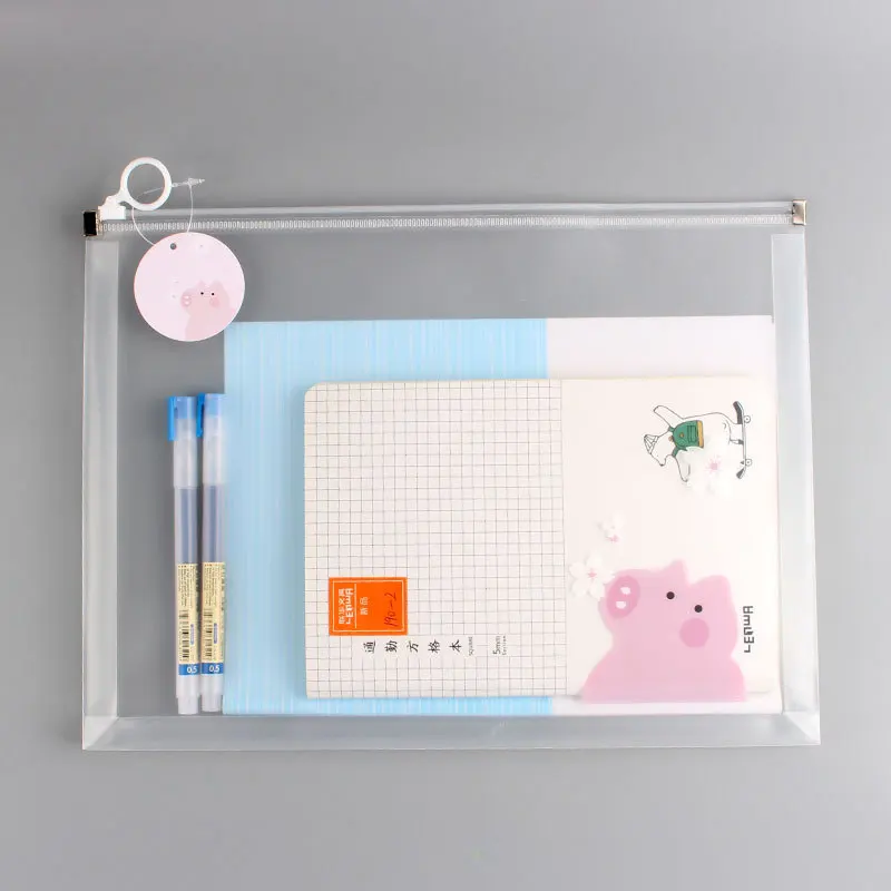 Anthomaniac Pig Simple Transparent Dull Polish A4 Rings Zippered File Bag Large Capacity Edge Sliding Bag Stereo Waterproof Penc
Anthomaniac Pig Simple Transparent Dull Polish A4 Rings Zippered File Bag Large Capacity Edge Sliding Bag Stereo Waterproof Penc