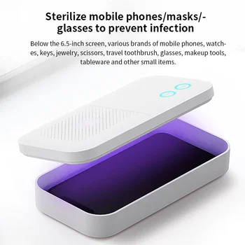 Ultraviolet Phone Sterilizer White Safe Rechargeable Air Purifying Ultraviolet Box
Ultraviolet Phone Sterilizer White Safe Rechargeable Air Purifying Ultraviolet Box