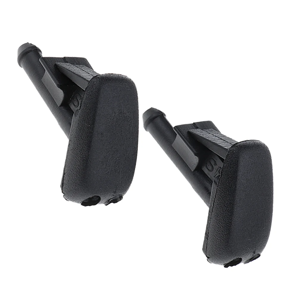 2x Black Windshield Wiper Water Jet Spray Washer Nozzle for BMW E90 E60 E46 2x Black Windshield Wiper Water Jet Spray Washer Nozzle for BMW E90 E60 E46