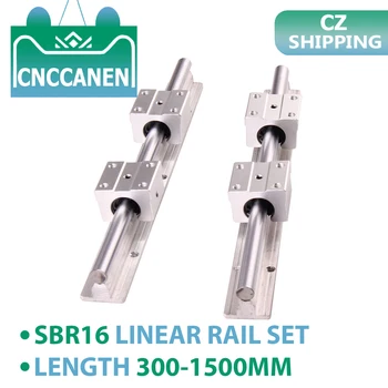 2PCS SBR16 16mm Linear Rail Guide Length 300mm - 1500mm Linear Guide with 4PCS SBR16UU Linear Bearing Block for CNC Part CZ Ship
2PCS SBR16 16mm Linear Rail Guide Length 300mm - 1500mm Linear Guide with 4PCS SBR16UU Linear Bearing Block for CNC Part CZ Ship