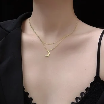 Double Layer Clavicle Necklace Titanium Steel Plated 18k Real Gold Non-Fading INS-Style Versatile Titanium Steel Necklace Pendan
Double Layer Clavicle Necklace Titanium Steel Plated 18k Real Gold Non-Fading INS-Style Versatile Titanium Steel Necklace Pendan