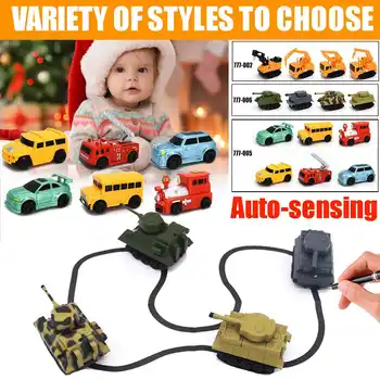 Magical Pen Inductive Car Truck Follow Any Drawn Black Line Track Mini Toy Engineering Vehicles Educational Toy for Kids Gift
Magical Pen Inductive Car Truck Follow Any Drawn Black Line Track Mini Toy Engineering Vehicles Educational Toy for Kids Gift