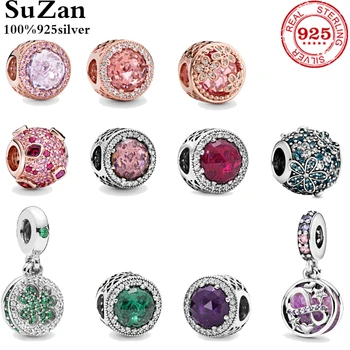 Suzan Real 925 Sterling Silver Bead Charm Reflexions Elegance Clip With Crystal Beads Fit Pan Bracelets Women Diy Jewelry
Suzan Real 925 Sterling Silver Bead Charm Reflexions Elegance Clip With Crystal Beads Fit Pan Bracelets Women Diy Jewelry